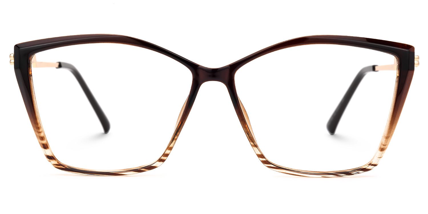 Gannon Braun Quadratisch Brille0