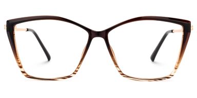 Gannon Braun Quadratisch Brille