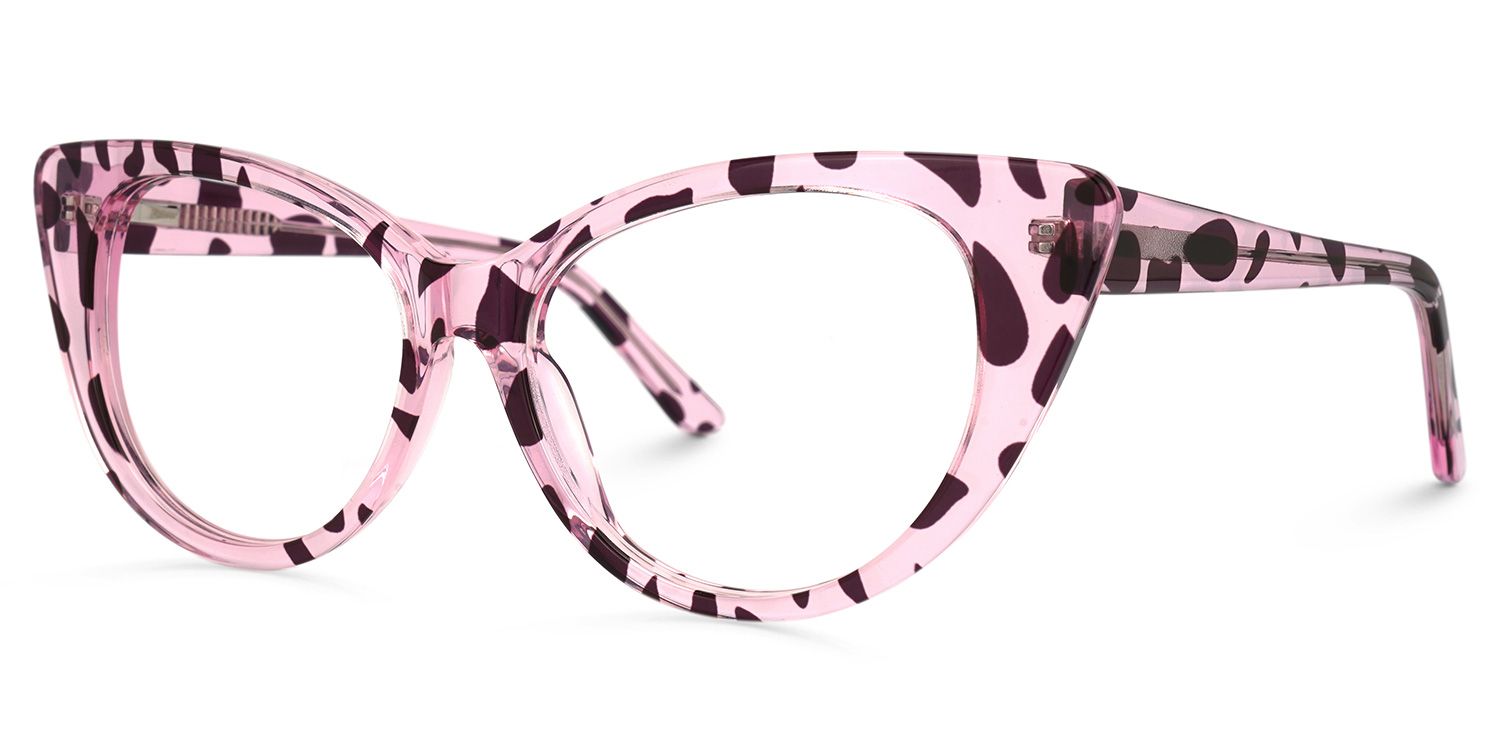 Cindy Klar Rosa Schildkröte Cat Eye Brille1