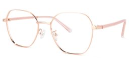 Perry Roségold Geometrisch Brille1