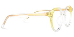 Ysabel Gelb Klar Rund Brille3