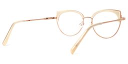 Lorchen Gelb-Gold Cateye Brille4