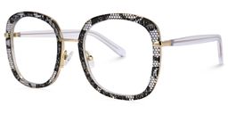 Mindset Schwarze Rechteckige Brille1