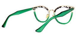 Laraine Grün Cateye Brille3