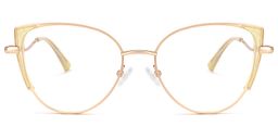Raia Gelb Cateye Brille0