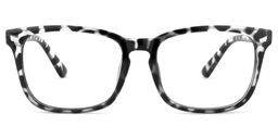 Noel Schwarz-Tortoise Rechteckig Brille0