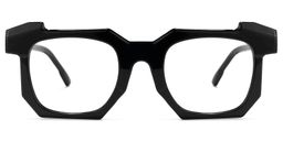 Yamilex Schwarze Quadratische Brille0