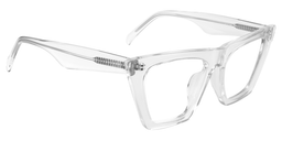 Cecile  Klar Cat Eye Brille2