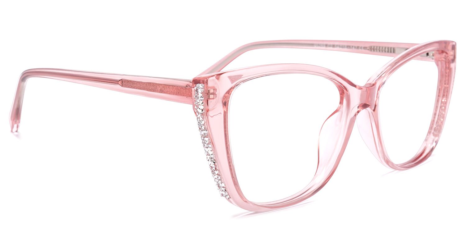 Yoselin Rosa Klar Cateye Brille2