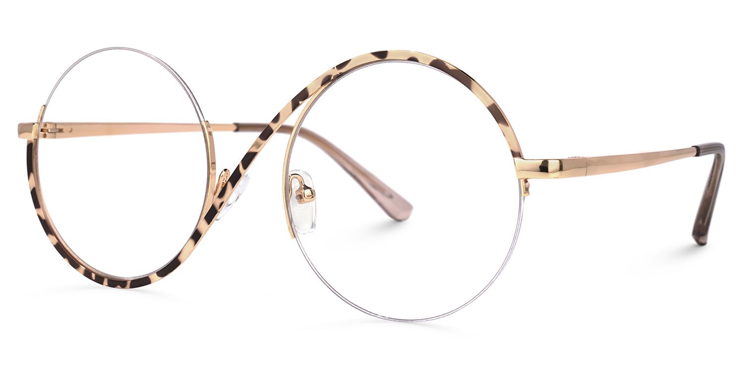 Alina Schwarz-Tortoise Rund Wicked Brille1