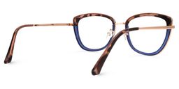 Adriana Blau Rechteckig Brille3