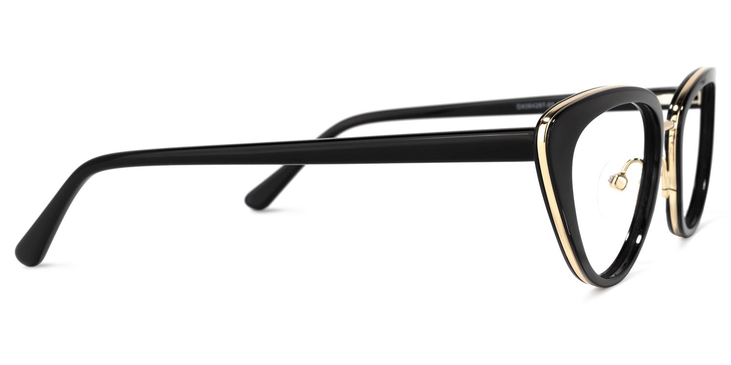 Cosme Schwarz Cateye Brille3