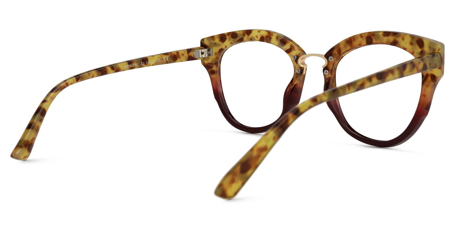 Ruthann Gelbe Tortoise Cateye Brille3