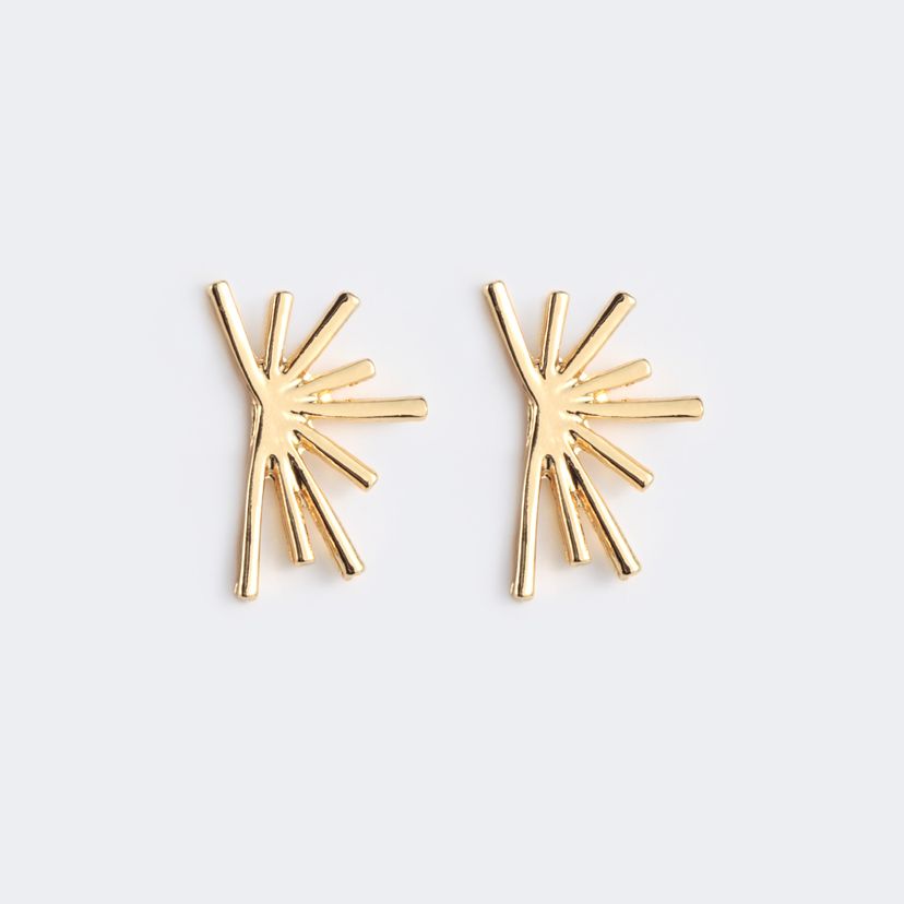 Vintage Gold Geometrisch Ohrringe