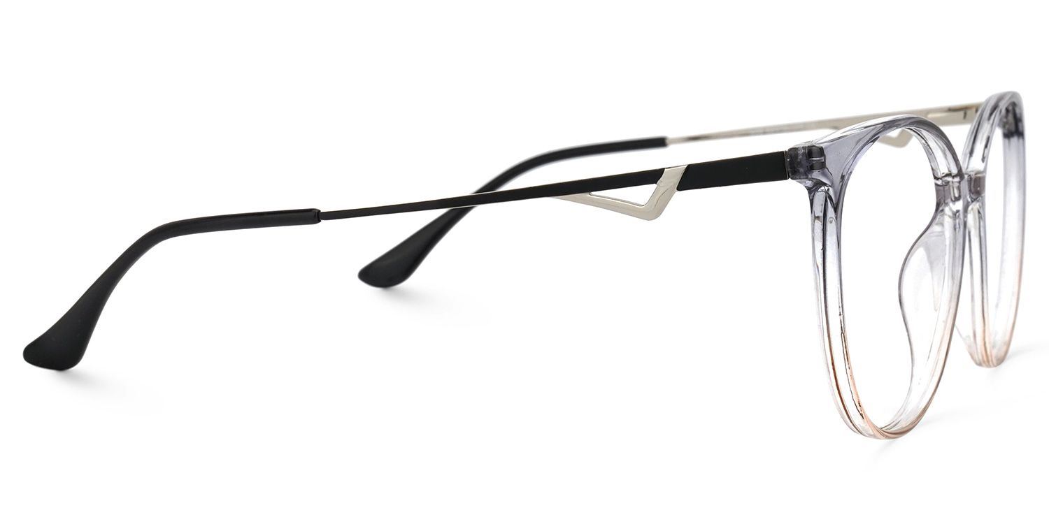Babbage Grau Rund Brille3