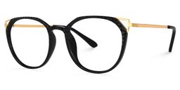 Vickea Schwarz Cateye Brille1