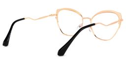 Lill Gold Schwarz Cateye Brille4