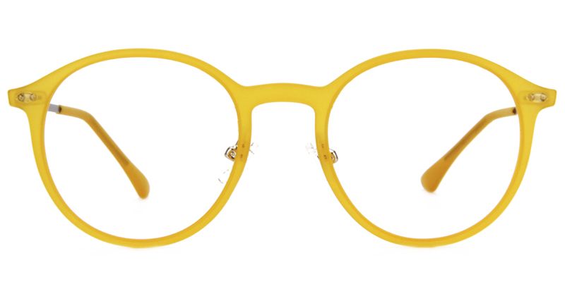 Dolores Gelb Rund Brille0