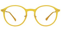 Dolores Gelb Rund Brille0