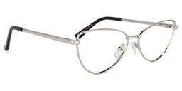Bettina Silber Cat Eye Brille2