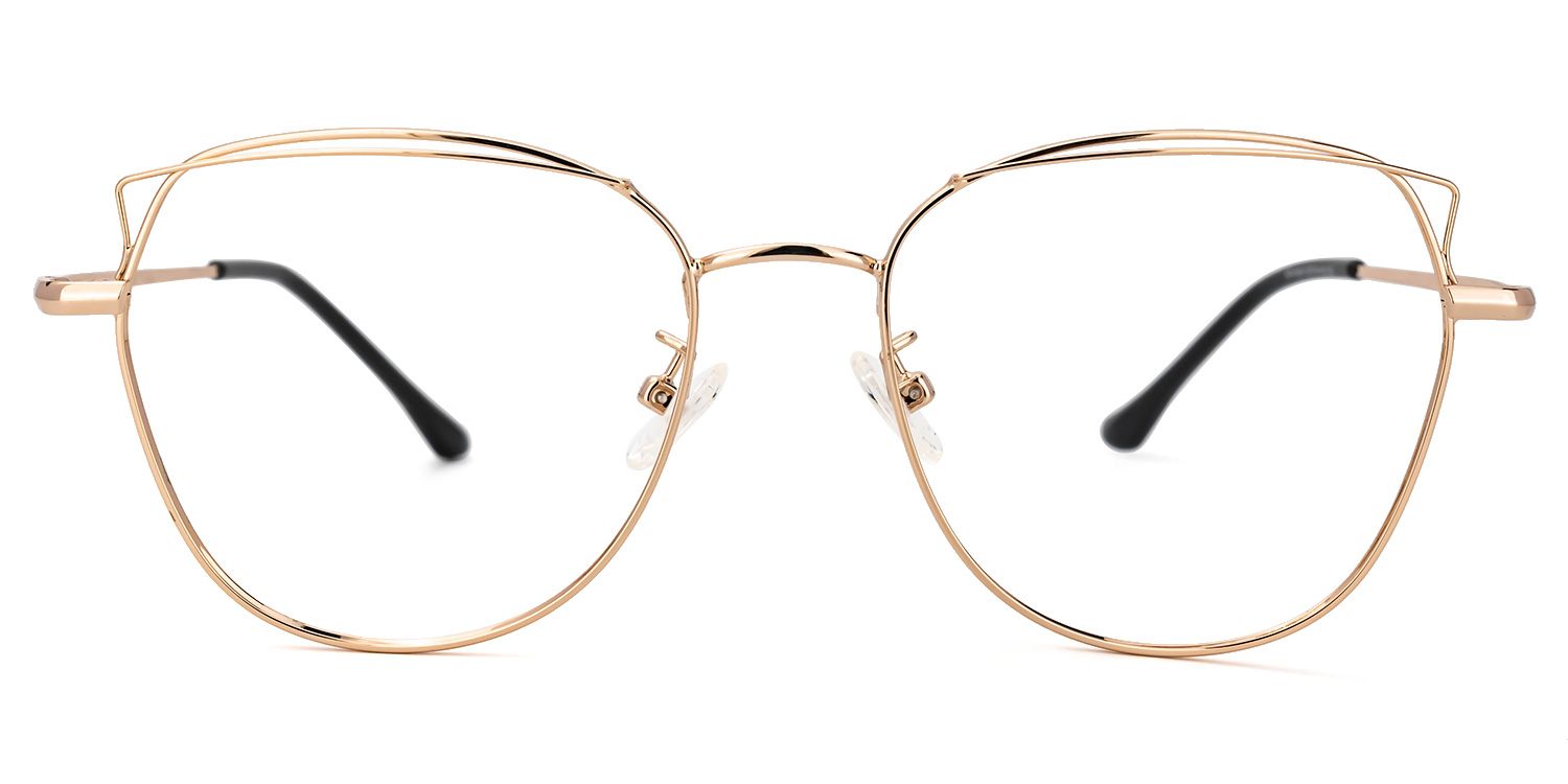 Denson Gold Cateye Brille0