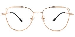 Denson Gold Cateye Brille0