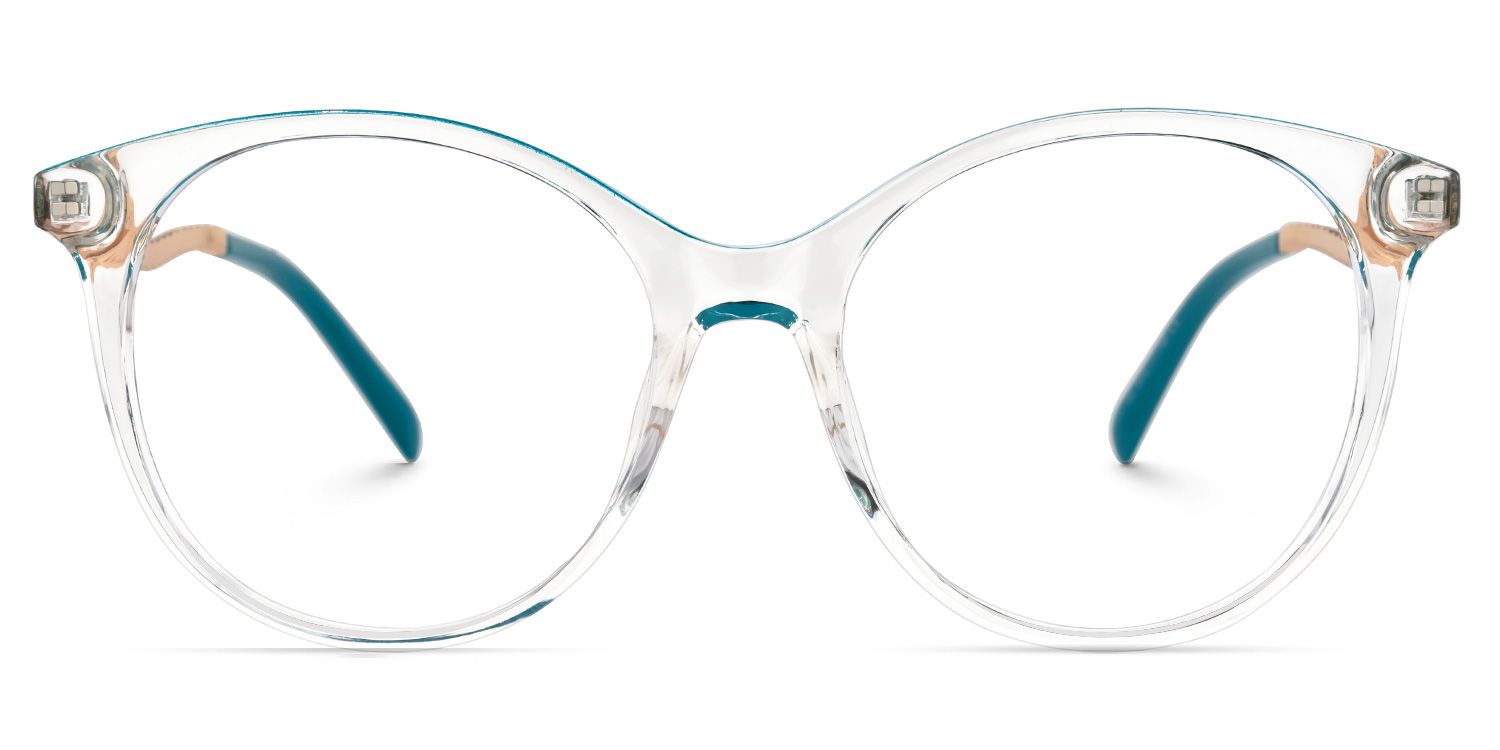Talan Blau Klar Cateye Brille0