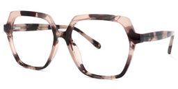 Norah Blumendruck-Rosa Geometrisch Brille1