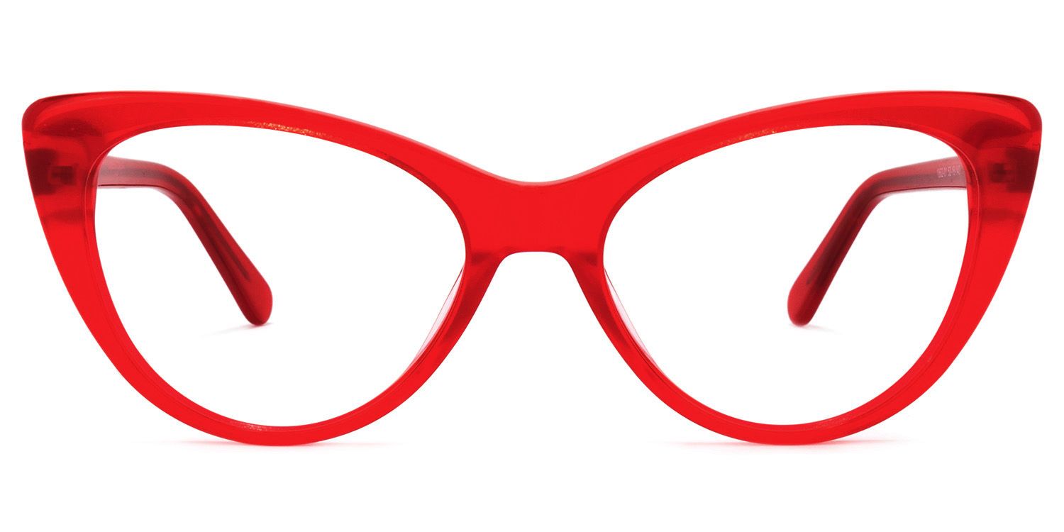 Charis Rot Cat Eye Brille0