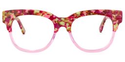 Yessenia Lila Muster Quadratische Brille1