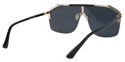 Ashbur Dunkelgrau Geometrische Sonnenbrille4