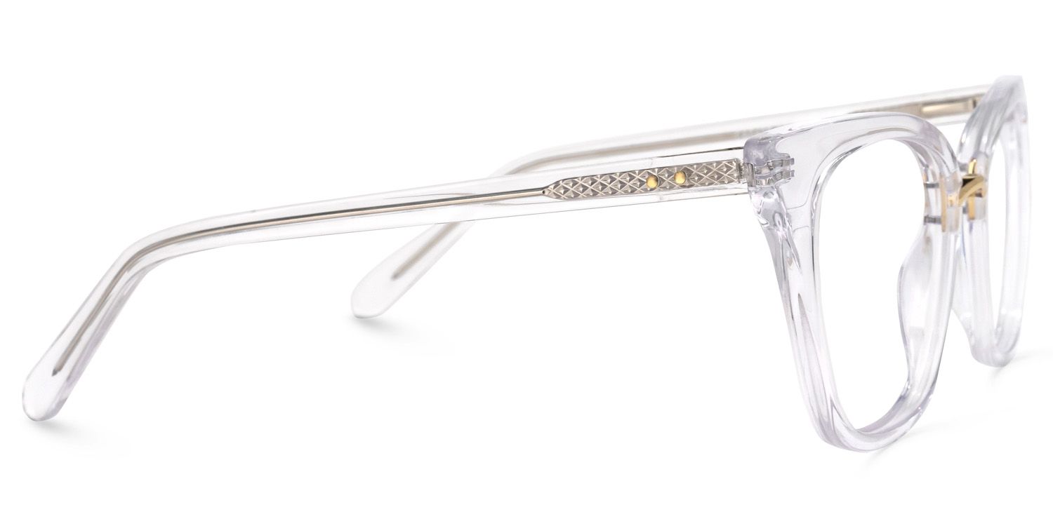 Martha Weiß Klar Cateye Brille2