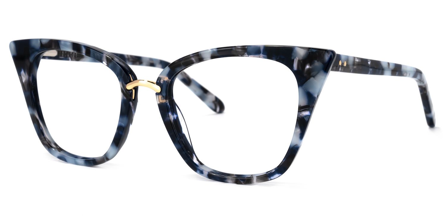 Martha BlaueTortoise Cateye Brille1