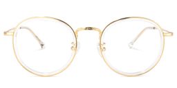 Yahya Rosa-Gold Rund Brille5