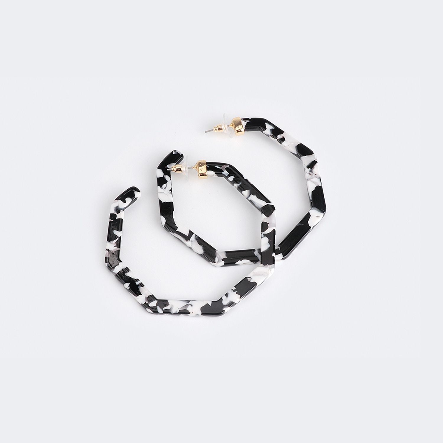 Greta Schwarz-Weiß Ohrring0