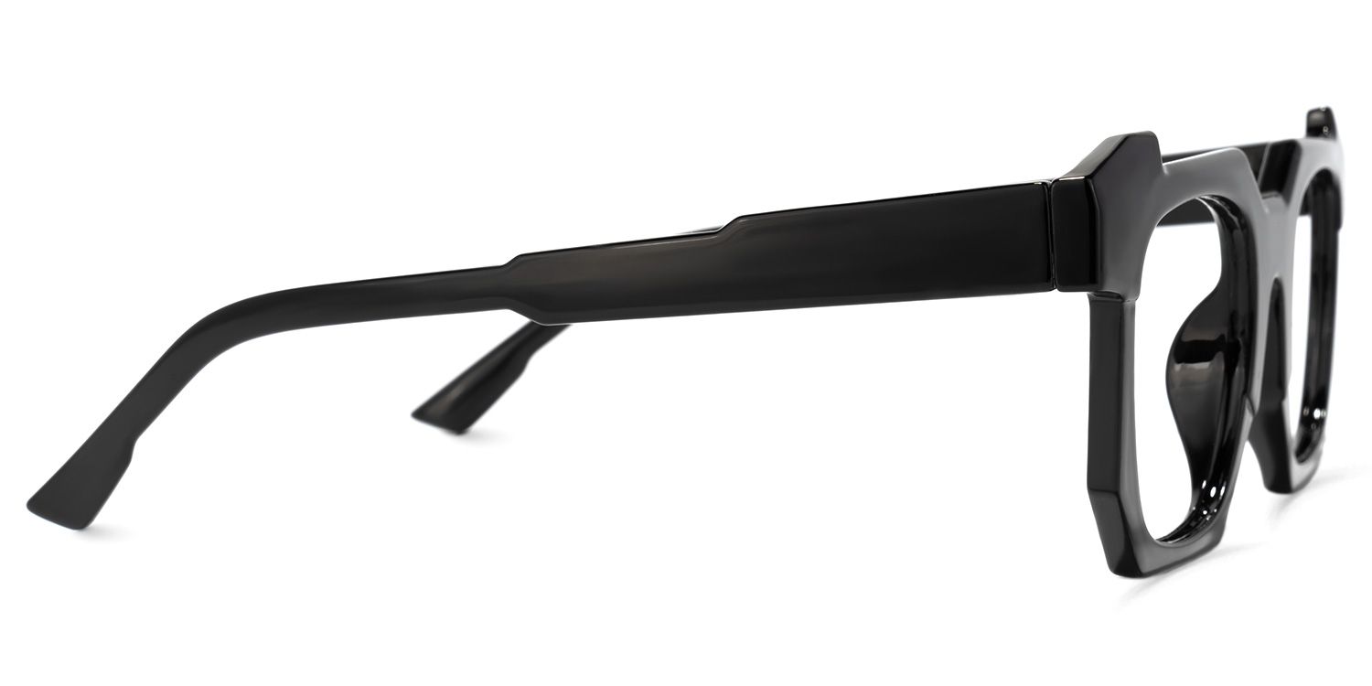Yamilex Schwarze Quadratische Brille2