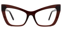 Driscoll Dunkelrot Cateye Brille0