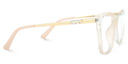 Lavelle Beige Quadratisch Brille3