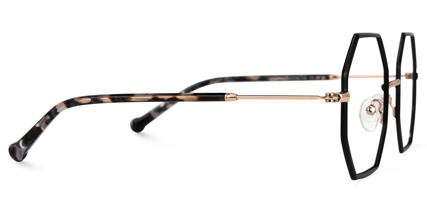 Matrika Schwarz Geometrisch Brille4