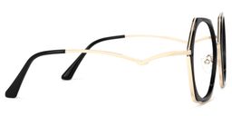 Haine Schwarz Geometrisch Brille3