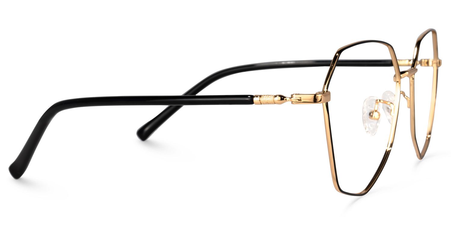 Joo Schwarz Geometrische Brille2